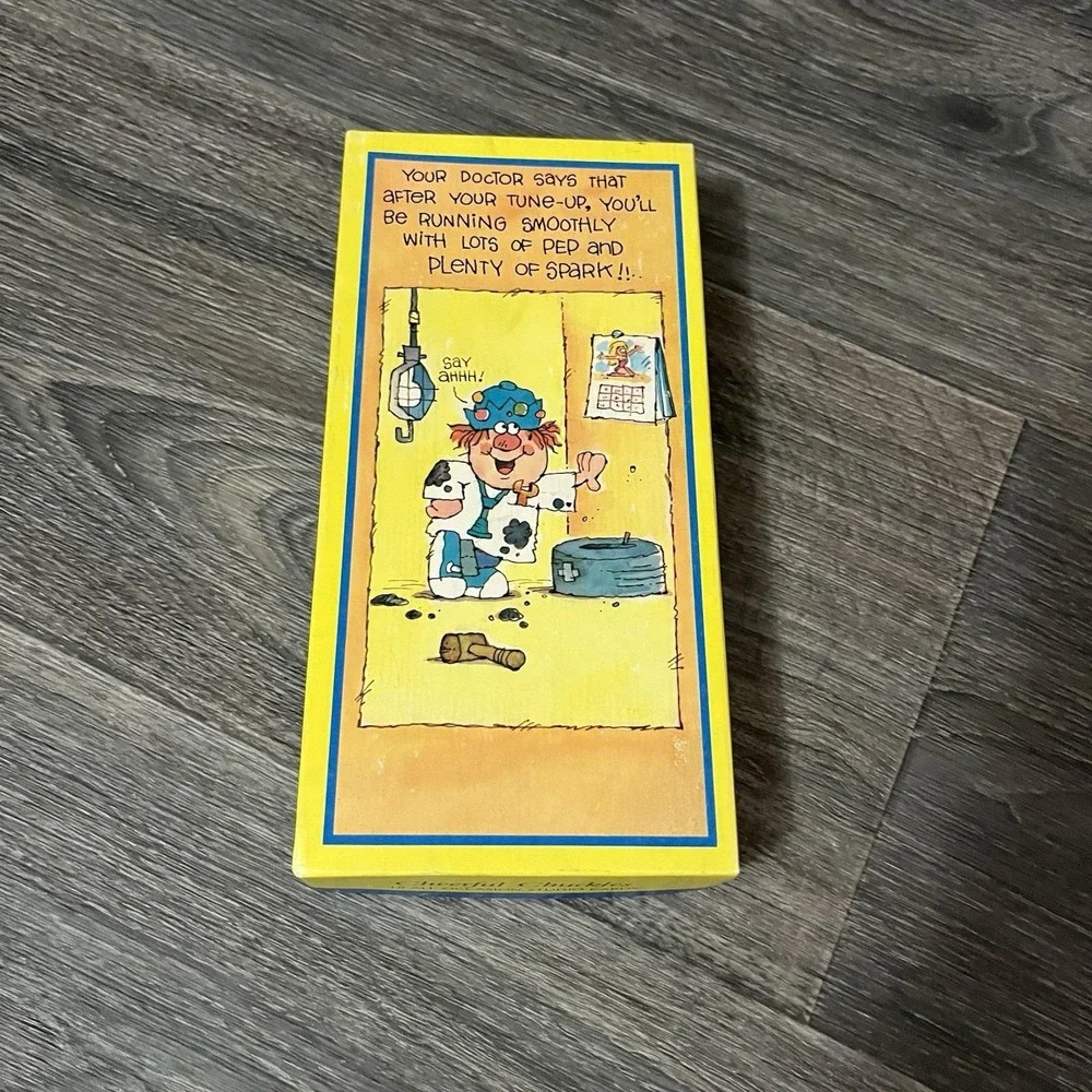 Vintage 70s Cheerful Chuckles Box Of 16 New Assorted Cards Humor W/Envelopes USA